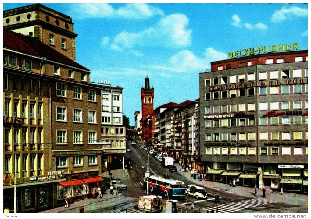 AK Pforzheim, Leopoldplatz Mit Bahnhofstraße, Ung - Pforzheim