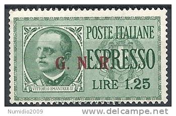 1943-44 RSI ESPRESSO BRESCIA 1,25 LIRE III TIPO VARIETà LEGGI MNH ** - RSI023-3 - Poste Exprèsse