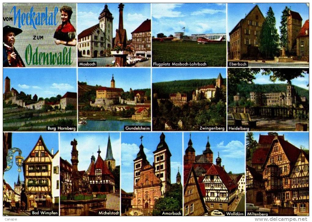 AK Mosbach, Eberbach, Gundulsheim, Zwingenberg, Miltenberg, Walldürn, 1968 - Mosbach