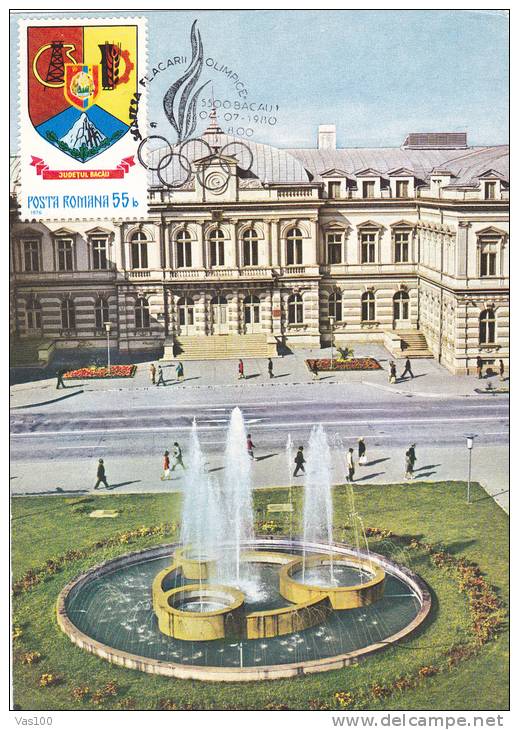 OLYMPIC GAMES 1980 MOSCOVA, CM, MAXICARD, CARTES MAXIMUM, ROMANIA, VERY RARE - Invierno 1980: Lake Placid