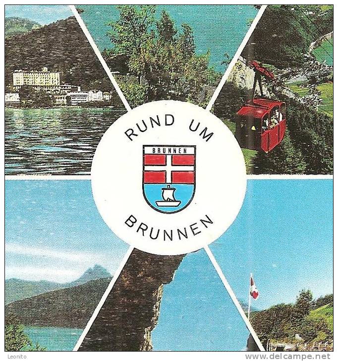 RUND UM BRUNNEN Schwyz 2 Ansichtskarten - Altri & Non Classificati