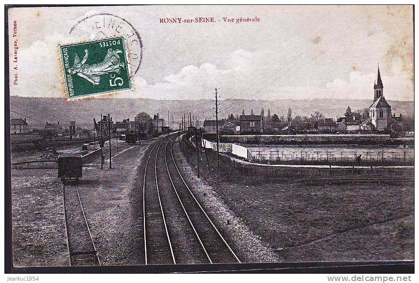 ROSNY SUR SEINE LE CHEMIN DE FER - Rosny Sur Seine