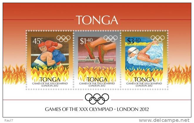 TONGA // 2012 - Jeux Olympiques, London 2012 - BF Neufs // Mnh - Tonga (1970-...)