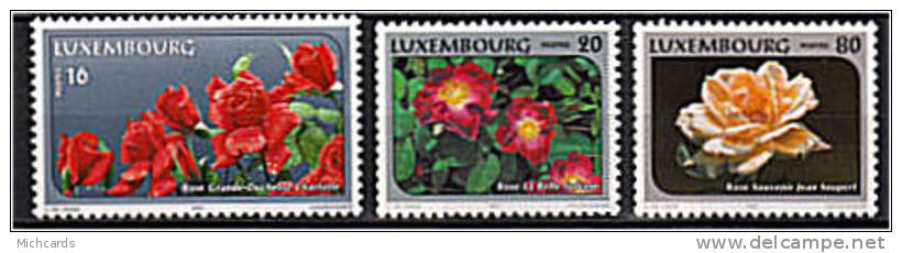 LUXEMBOURG 1997 - Fleurs - Roses - Serie Neuve Sans Charniere (Yvert 1360/62) - Unused Stamps