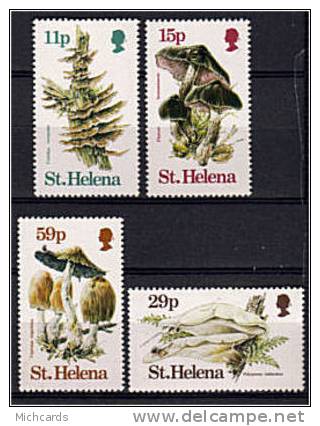 SAINTE HELENE 1983 - Champignons, Mushrooms - Serie Neuve Sans Charniere (Yvert 377/80) - Isla Sta Helena
