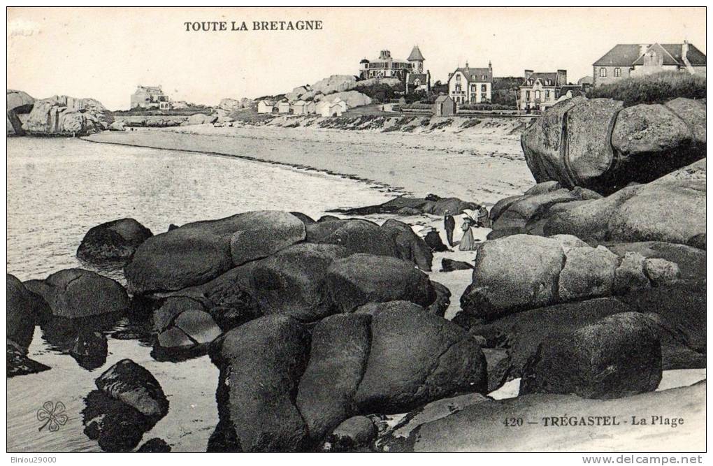 CPA TREGASTEL  La Plage - Trégastel