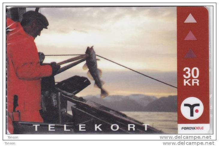 Faroe Islands, OD-025,  30 Kr ,  Long - Line Fishing, Mint In Blister, 2 Scans - Féroé (Iles)