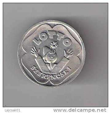 Hunagary Token 5th Anniversary Of The LOTTO (Hungarian Lottery) - Professionnels / De Société