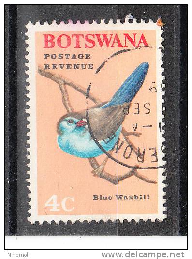 Botswana   -   1967.  Blue Waxbill.  Passero Blu - Moineaux