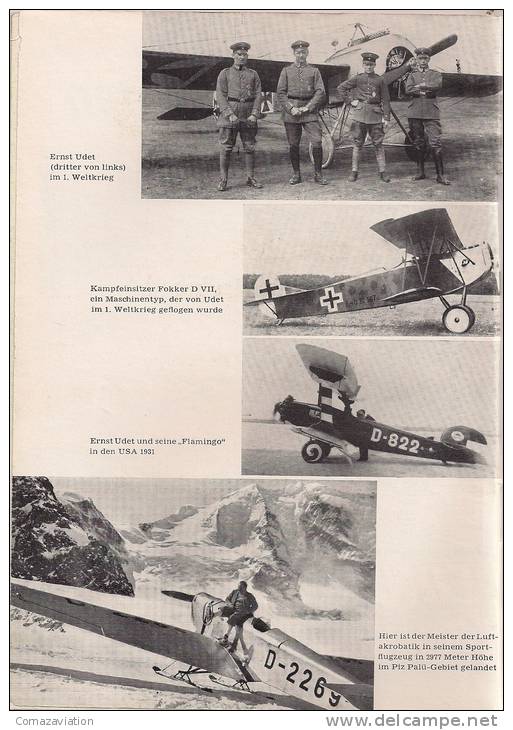 Aviateur Ernst Udet - Aviation - 5. Guerre Mondiali