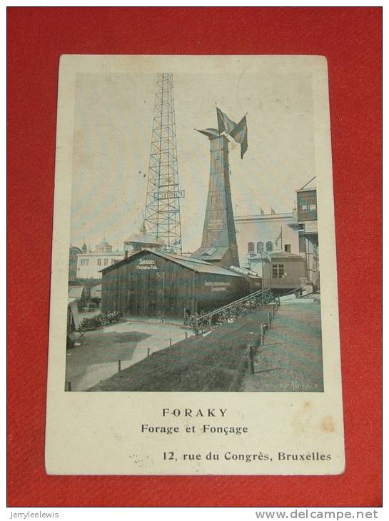 BRUXELLES - Société Foraky - Forage Et Fonçage -  1911 - Ambachten