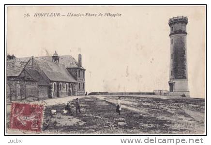 1529-France 14-Honfleur Ancien Phare De L'hospice-Animee-Ed GF Le Havre - Honfleur