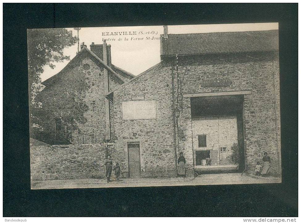 Ezanville (95) - Entrée De La Ferme St Saint Jean ( Animée Grande Rue Ed. Nodenschuerdt Tabac) - Ezanville