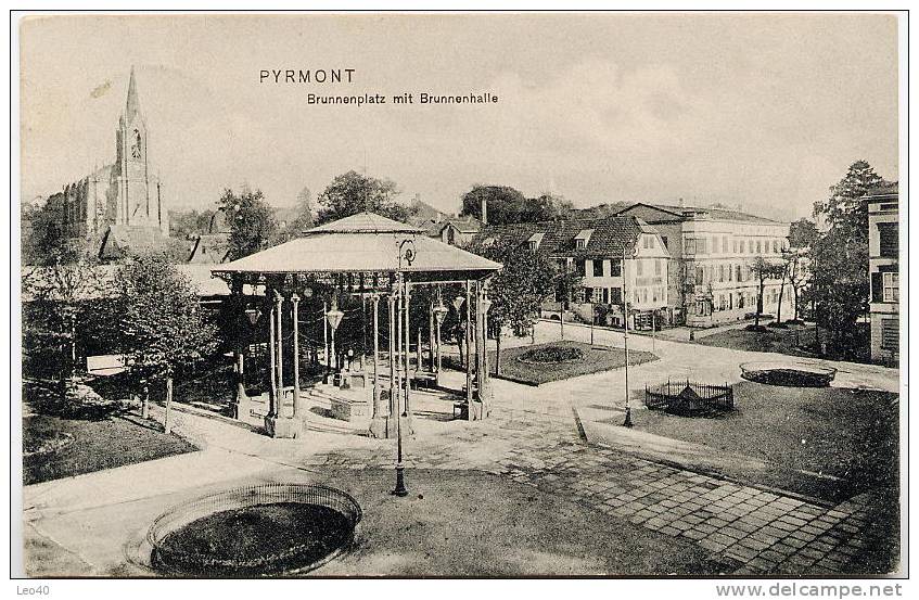 A.K. PYRMONT Brunnenplatz Mit Brunnenhalle - Bad Pyrmont