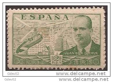 ES885-A758TPO.España,  Spain, Espagne.Ingeniero JUAN DE LA CIERVA.1935. (Ed 885**) Sin Charnela.MUY BONITO - Otros & Sin Clasificación