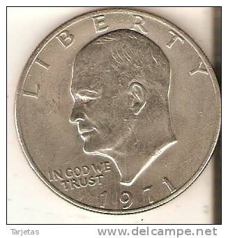 MONEDA DE ESTADOS UNIDOS DE 1 DOLLAR DEL AÑO 1971 - 1971-1978: Eisenhower