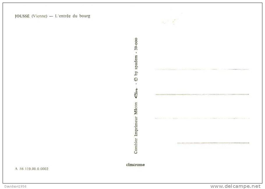 CPM CPSM  -    JOUSSE  L 'ENTREE DU BOURG              AA281 - Andere & Zonder Classificatie