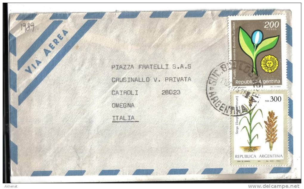 VER1989 - ARGENTINA , Lettera Per L' Italia Del 11 / 10 / 1981 - Brieven En Documenten