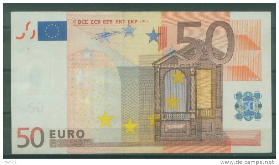 SPAGNA SPAIN "V" BIGLIETTO DA  EURO € 50,00 DUISIMBERG SERIE. M009C3 CIRCOLATO - 50 Euro