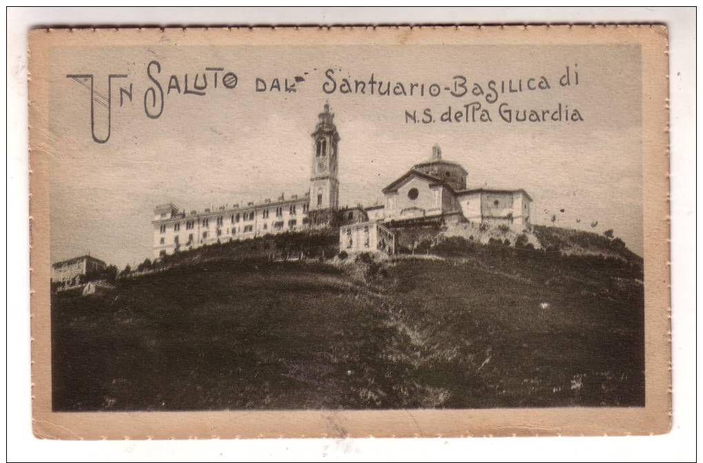 23SC55) SANTUARIO BASILICA DI N.S. DELLA GUARDIA - FORMATO PICCOLO - Genova (Genoa)