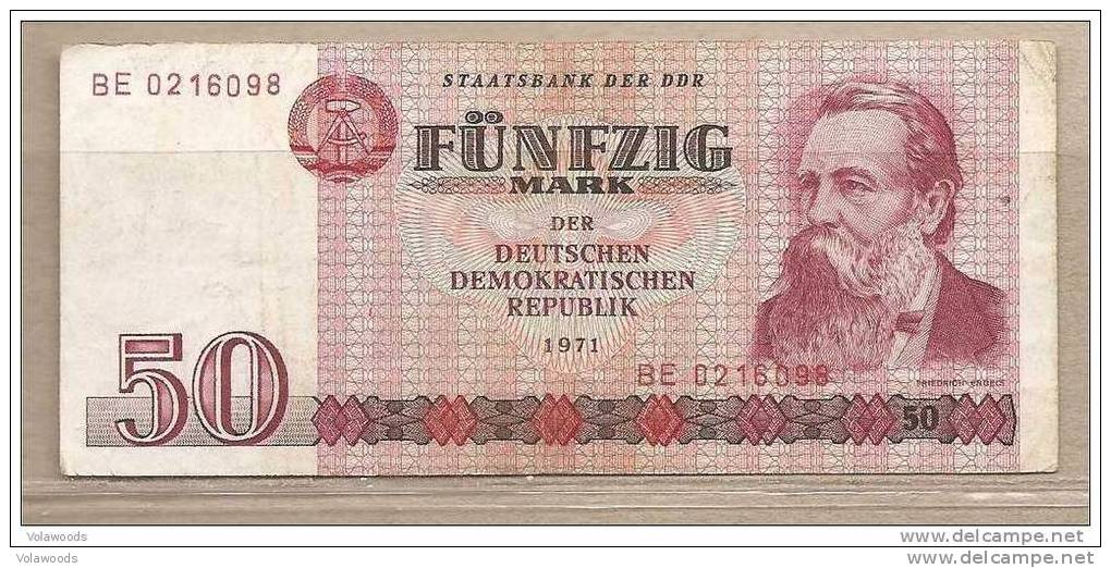 Germania Est - Banconota Circolta Da 50 Marchi - 1971 - 50 Mark