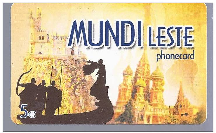 MUNDI LESTE Phonecard 5 € - Andere & Zonder Classificatie