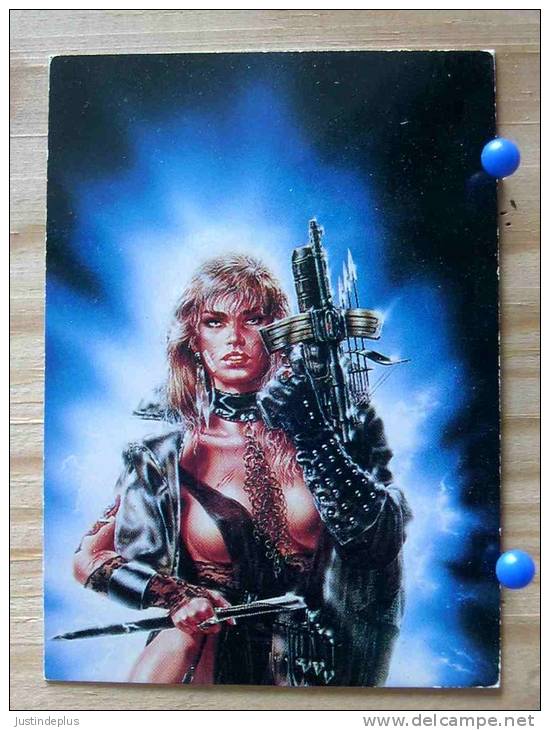 LUIS ROYO COLLECTOR CARDS  39 HEAVY METAL CALENDAR 1993  PIN UP GUERRIERE   SERIE FROM FANTASY TO REALITY - Autres & Non Classés