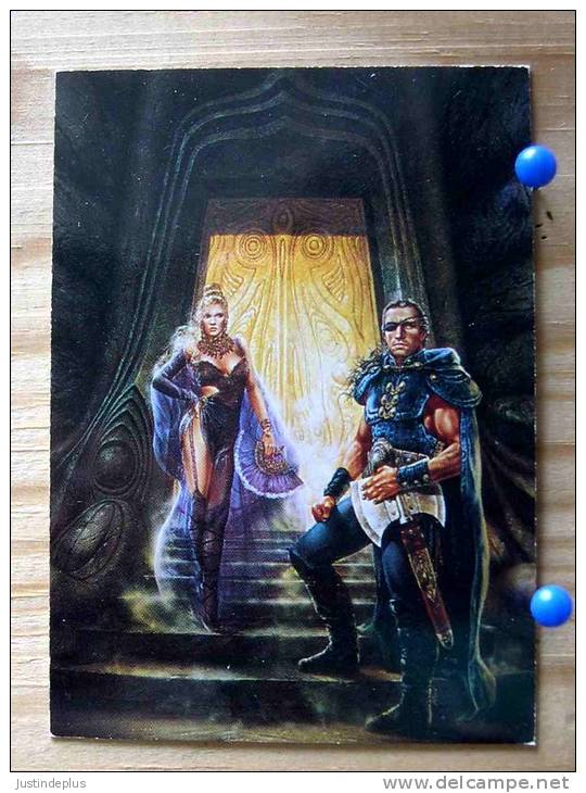 LUIS ROYO COLLECTOR CARDS  70 HAWK AND FISHER IV WOLF IN THE FOLD COUPLE  SERIE FROM FANTASY TO REALITY - Sonstige & Ohne Zuordnung