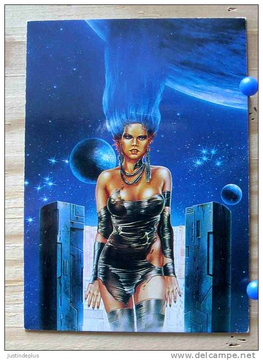 LUIS ROYO COLLECTOR CARDS  77 CIMOC COVER IV PIN UP  SERIE FROM FANTASY TO REALITY - Sonstige & Ohne Zuordnung