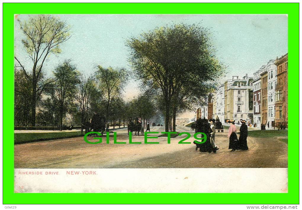 NEW YORK CITY, NY -  RIVERSIDE DRIVE - ANIMATED - UNDIVIDED BACK - - Andere Monumenten & Gebouwen