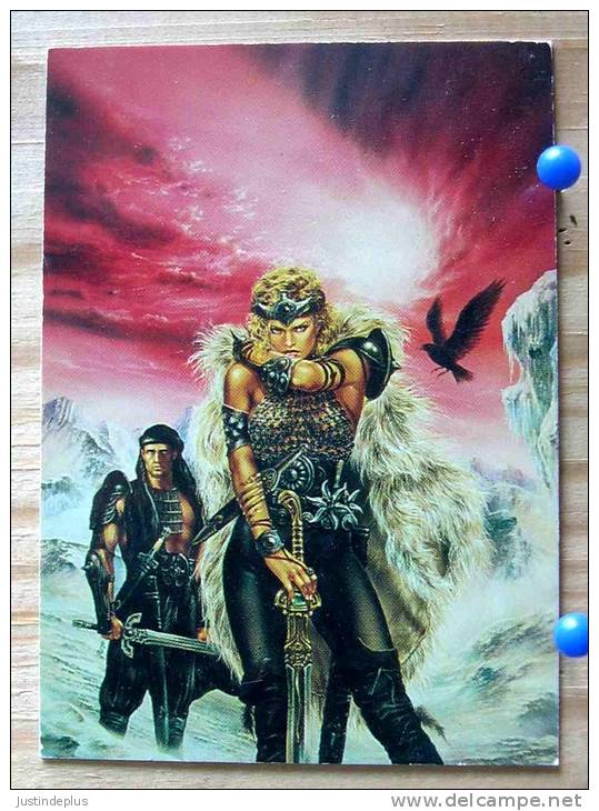 LUIS ROYO COLLECTOR CARDS  31 RAVEN III PIN UP GUERRIERE SERIE FROM FANTASY TO REALITY - Sonstige & Ohne Zuordnung