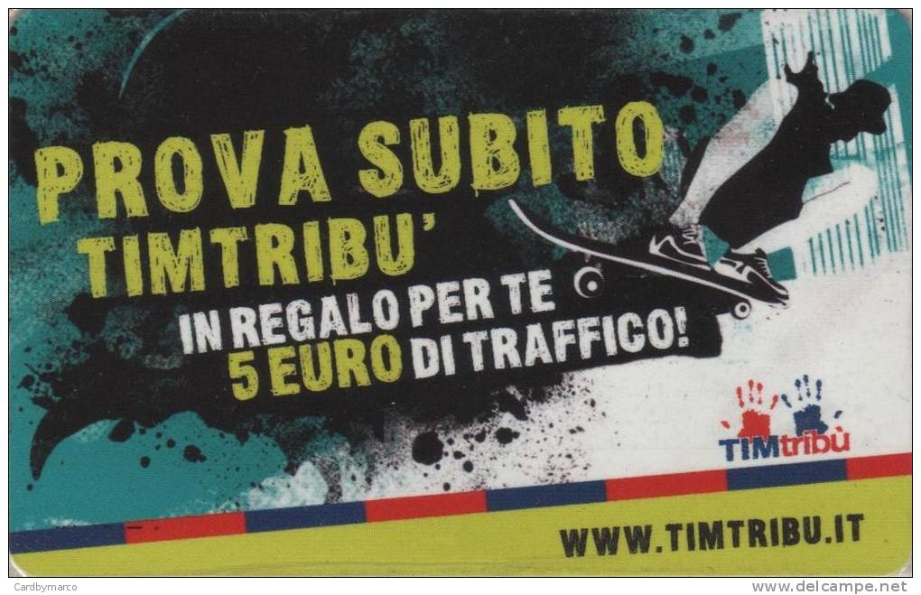 *ITALIA - PROVA SUBITO TIM TRIBU'* - Ricarica NUOVA (MINT) In Blister - [2] Handy-, Prepaid- Und Aufladkarten