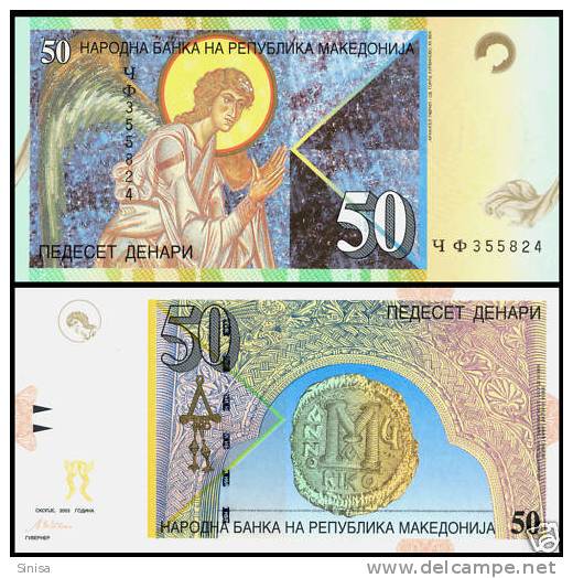 Macedonia / Banknotes / 50 Denars - Macédoine Du Nord