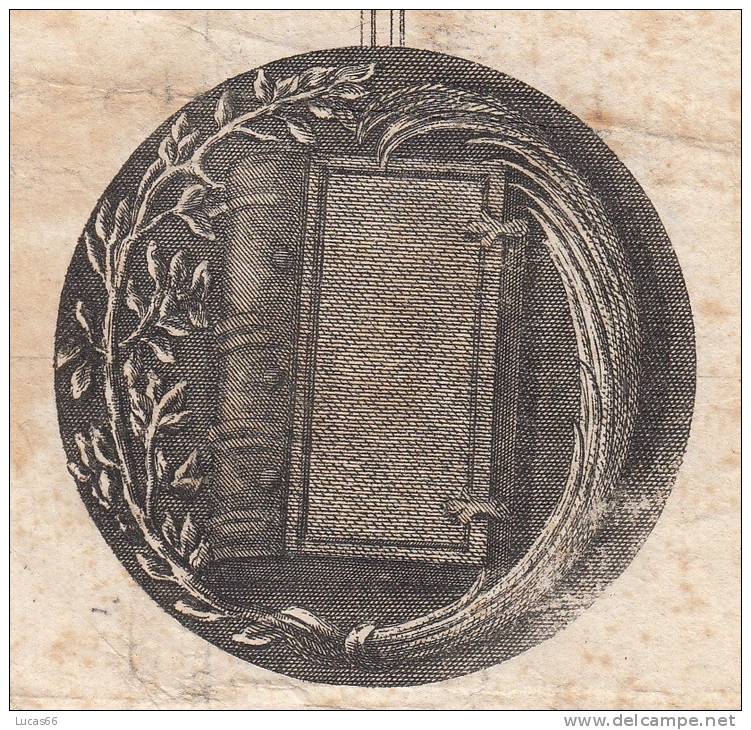 MEDAGLIA DI URBANO DALLE FOSSE STAMPA FINE 700 - URBANUS BOLZANIUS BELLUNENSIS MEDAL ENGRAVING END OF 1700 - Prints & Engravings