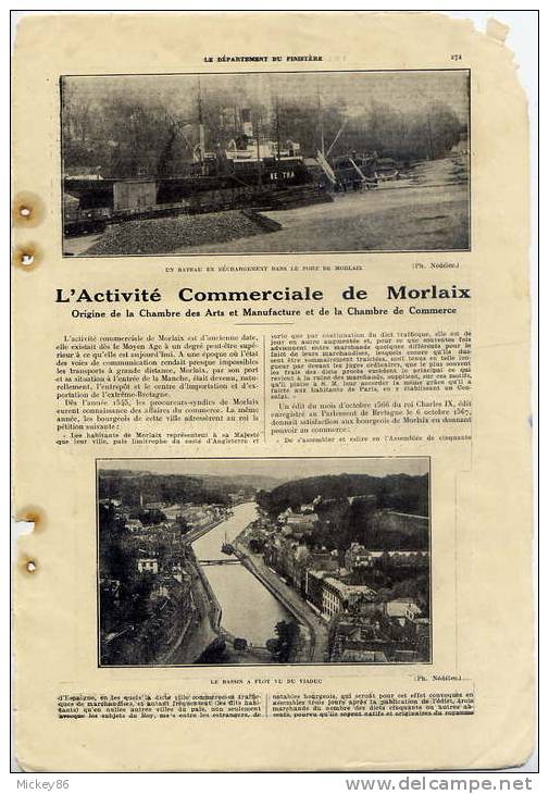 Finistère-Document--MORLA IX--Activité Commerciale De Morlaix-photos--Belle Pub Garage RENAULT (voiture)---------------- - Unclassified