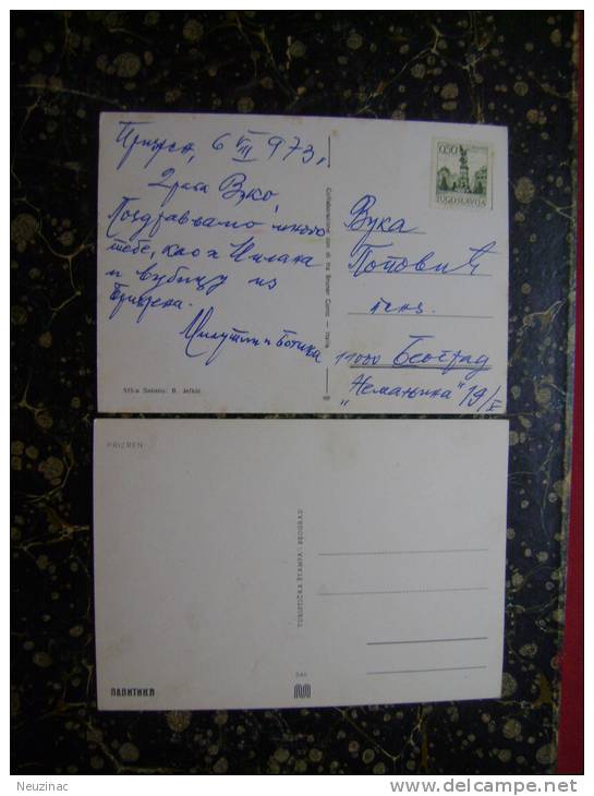 Serbia-Prizren-2 Postcards-cca 1975     (1909) - Kosovo