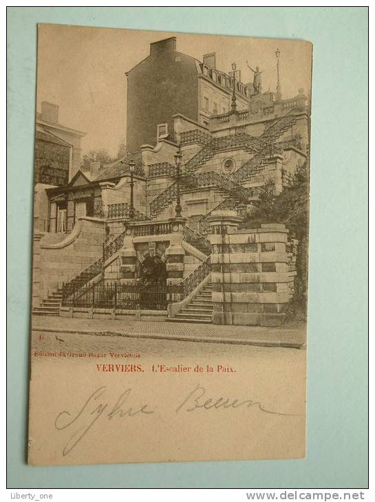 L'Escalier De La Paix / Anno 19?? ( Zie Foto Voor Details ) !! - Verviers