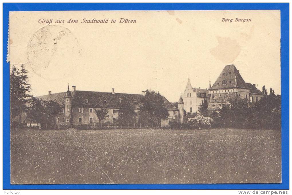 Deutschland; Düren; Burg Burgau; Gruss Aus Dem Stadtwald; 1919 - Dueren