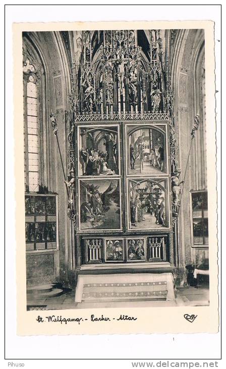 D3198     ST. WOLFGANG : Kirche - Altar - Erding