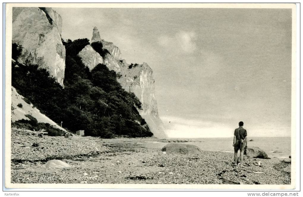 Mon, Möns, Mons Klint,Sommerspiret, Ostsee, Ca. 1950 - Dänemark