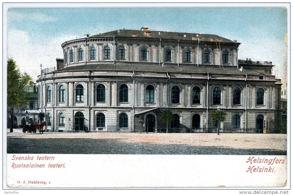 Helsinki, Helsingfors, Svenska Teatern, Ruotsalainen Teateri, Vor 1905 - Finnland