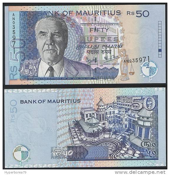 Mauritius P 50 B - 50 Rupees 2001 - UNC - Mauritius