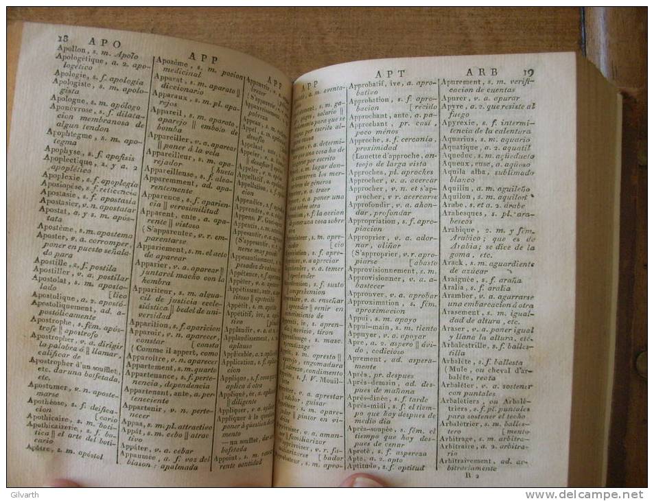 GATTEL dictionnaire portatif espagnol français 1806