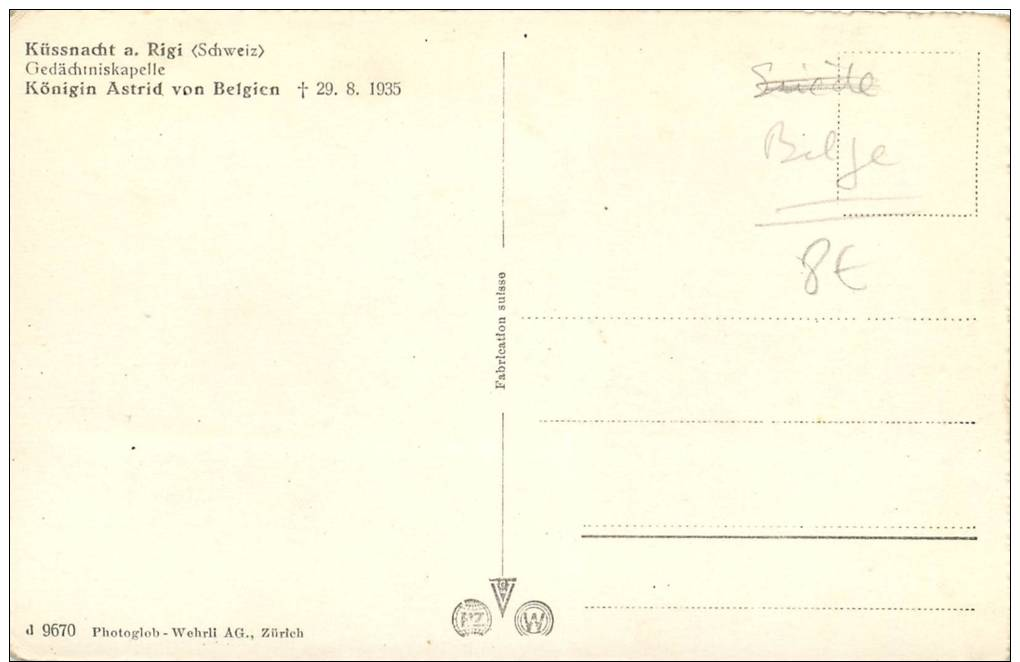 ETRAN 21   CPA  ASTRID  Princesse De Suède Reine Des Belges  Le 29 Aout 1933 Sur La Rive De Ce Lac Paisible S'est Brisée - Celebridades