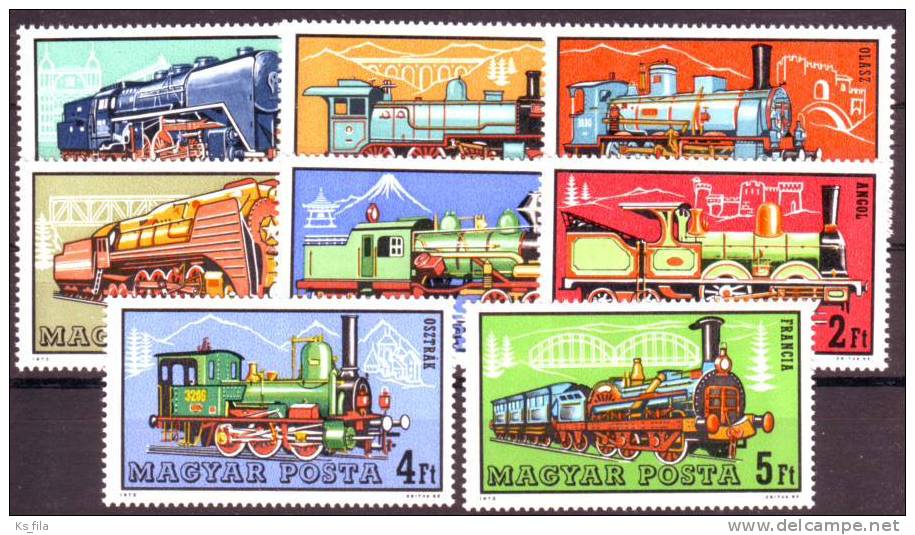 HUNGARY - 1972. Railway Steam Locomotives - MNH - Ungebraucht