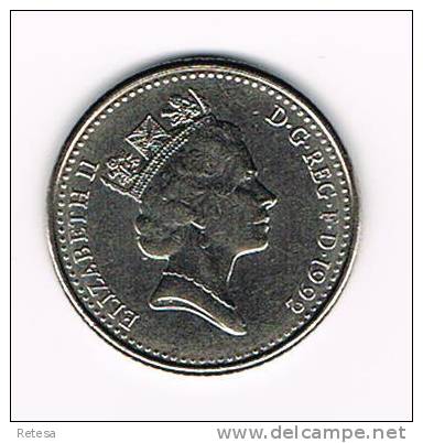 GREAT BRITAIN  10 PENCE   1992 REDUCED SIZE - 10 Pence & 10 New Pence