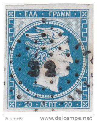 GRECE TETE DE MERCURE N° 4 ( Sans Chiffre Au Verso ) - Used Stamps