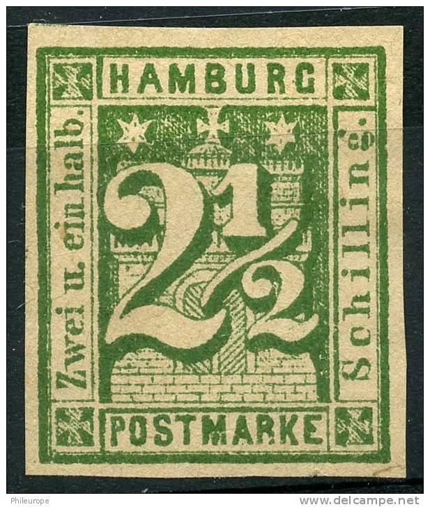 Allemagne Hambourg (1864) N 16a (*) (Sans Gomme) Non Emis - Hambourg