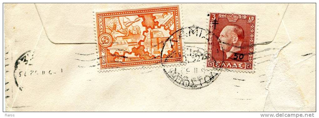 Greece- Cover Posted From Lamia [5.2.1952, Arr.5.2] To Athens - Tarjetas – Máximo