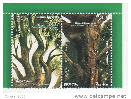 Europa 2011 / Bosnia-Hertzegovina / Set 2 Stamps - 2011